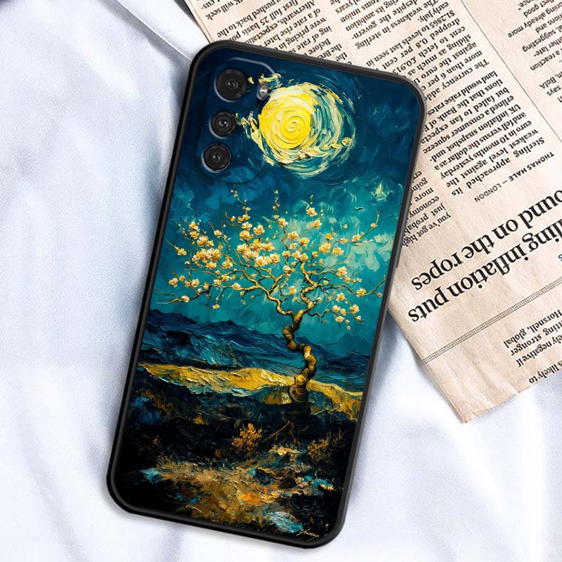 Creative Landscape Patterns For Motorola G85 Edge 50 G24 G35 G14 G04 40 G72 G34 G G54 G13 G32 5G Black Phone Case