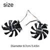 2Pcs 87mm/3.42in T129015SU 4Pin 12V VGA Fan Graphics Card Cooling Fan for RTX2060 2070 SUPER GTX1660 1660Ti Fan