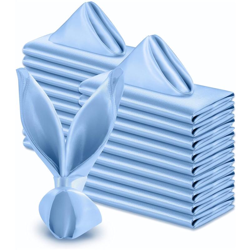 High-End Satin Napkin - Folded Flower Design for Hotels and Weddings