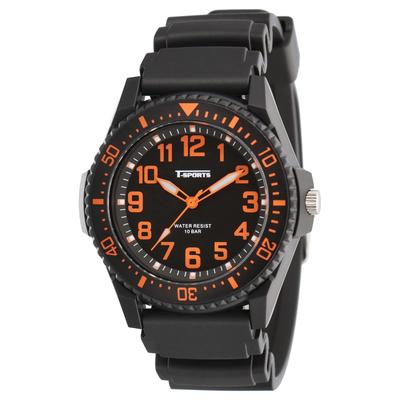 [Clefa] Orologio analogico da uomo impermeabile in uretano con cinturino nero TS-AM304-OR
