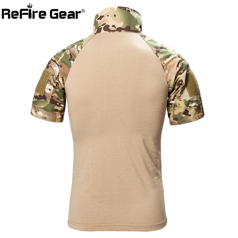 Short Sleeve Cotton T-Shirt Multi Cam Camo Military Tee Short Sleeve Cotton T-Shirt Multi Cam Camo Military Tee