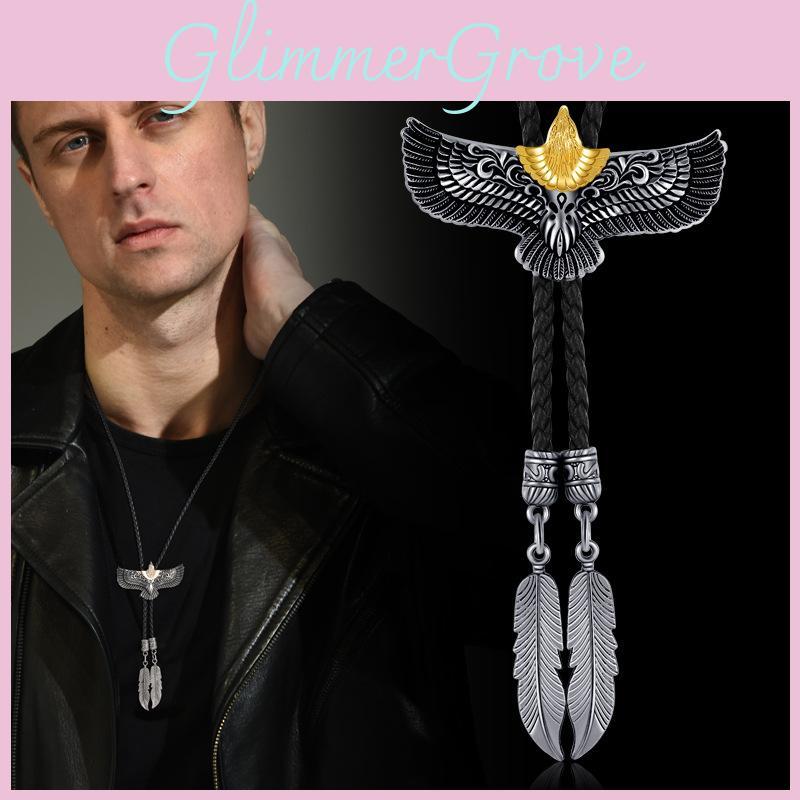Eye-catching Retro Eagle Bolo Tie Fashionable Western Jewelry For Unisex Wear