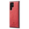 DG.MING For Samsung Galaxy S26 Ultra Case PU Leather Covered PC + TPU Hybrid Phone Shell
