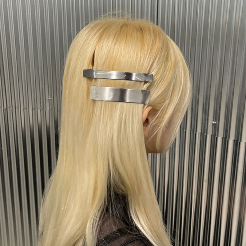 SENTIMENTS NO.372 [SILVER] HAIR OPEN PIN 2SET