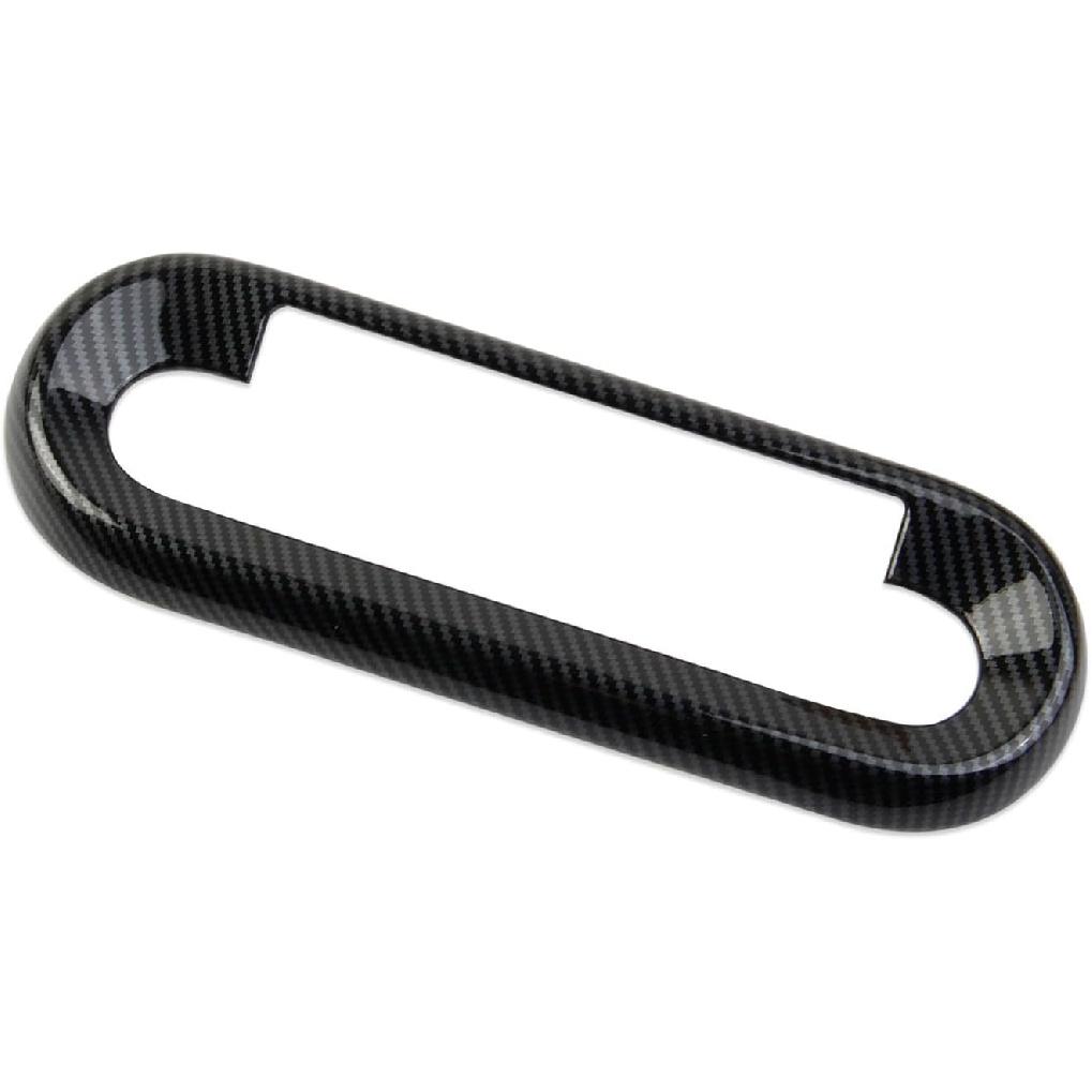 Crosselec Carbon Fiber Style Center Console Air Conditioner Switch Knob Panel Cover Trim Accessories for 2025 Mini