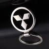 For Mitsubishi Metal Alloy Car Keychain Lancer 9 10 ASX L200 Colt Pajero Outlander Eclipse Key Ring Pendant Styling Accessories UG2