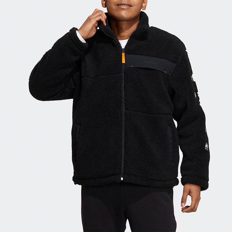 adidas Neo Jackets Unisex Black Stand Collar Moderate Other HG9030