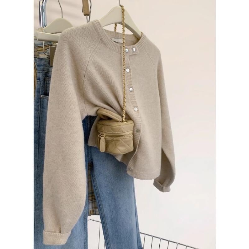 

Yellow raccoon velvet short knitted cardigan women s spring and autumn small autumn top soft waxy sweater jacket autumn and winter XL абрикосовый