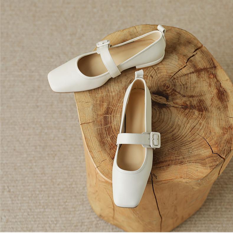 Scarpe Mary Jane da donna con tacco basso, punta chiusa e quadrata, scarpe da ballo con tacco spesso a blocco, scarpe Mary Jane con cinturino alla caviglia regolabile, scarpe eleganti da donna