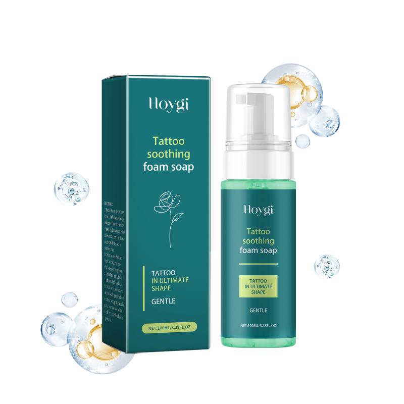 Hydrating Tattoo Cleaning Mousse Fragrance Free Deep Cleansing Moisturizes Skin Color Safe for Sensitive Tattooed Skin