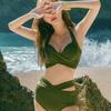 Korean Women's Underwire Push-Up Halter Bikini