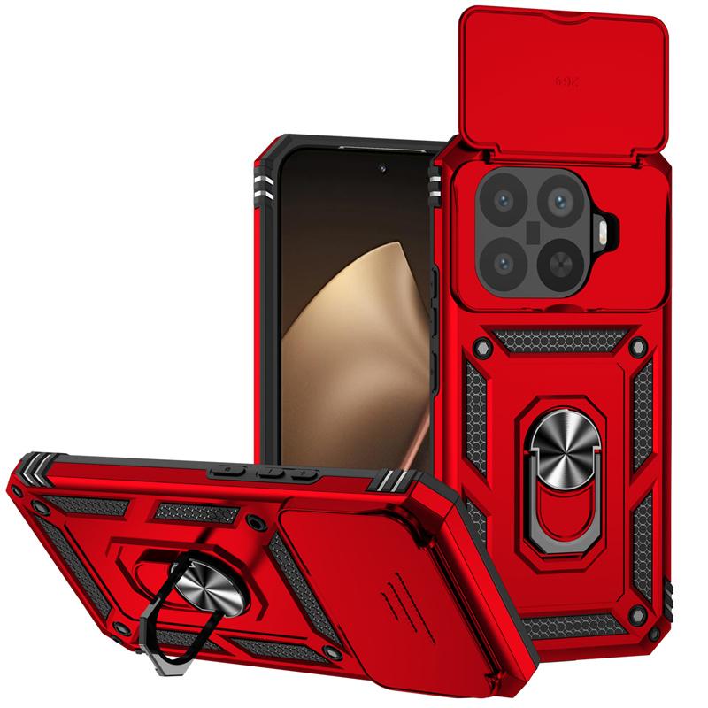 Funda For Xiaomi 15T Pro 5G Case Armor Slide Lens Protect Phone Case For Xiomi 15TPro Xiaomi15T Pro Magnetic Holder Ring Cover