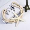 Rope Curtain Tiebacks Natural Starfish Drapery Holdbacks with Cotton Rope for Drapes Beach Themed