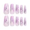 24 Pieces Glitter Nail Nail Art Special Nail Film Smudge Watercolor Nail Nail Sticker Nail Art Film Fake Nail