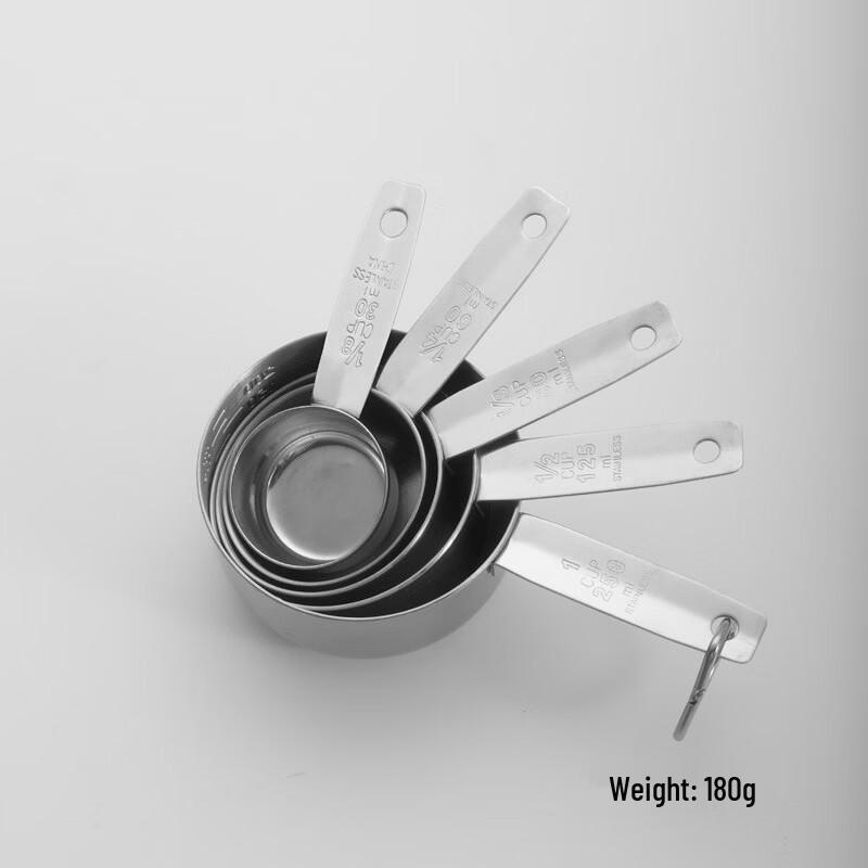 Yicang 5-Piece Stainless Steel Measuring Cup & Spoon Set