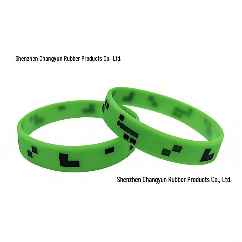 Pixel Miner Sport Silicone Slap Bracelet - Building Blocks Game Wristband Eco-friendly Silicone
