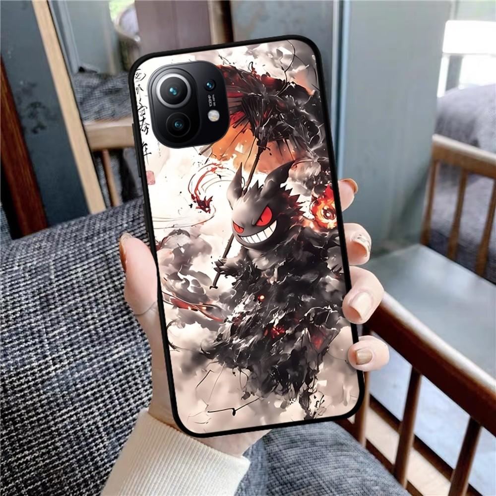 

P-PokemonS Anime G-Gengar Phone Case For Xiaomi Mi 5X 8 9 10 11 12 Lite Pro 10T PocoX3pro PocoM3 Note 10 Pro Lite Xiaomi Mi 10