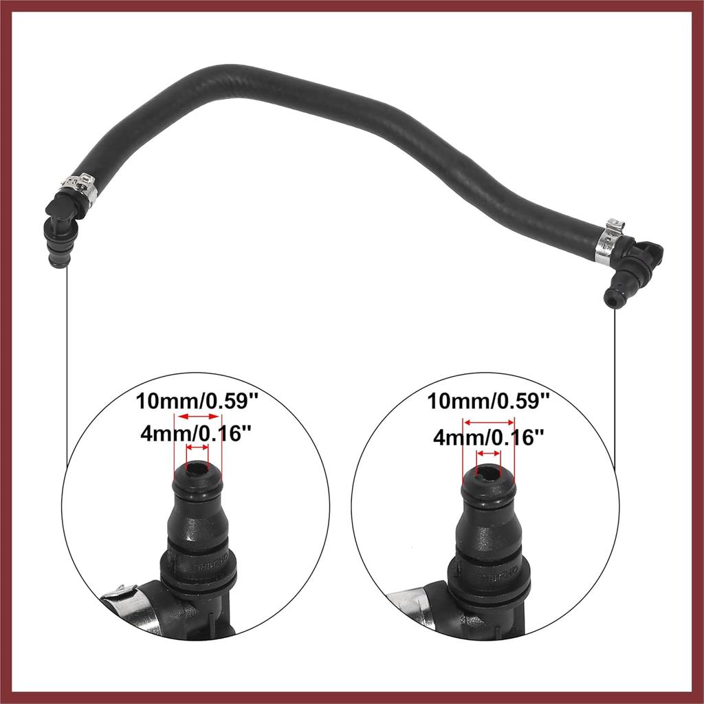 Radiator Vent Hose 2045010925 Rubber Replacement for Mercedes-Benz C250 2012-2015 Replace Parts
