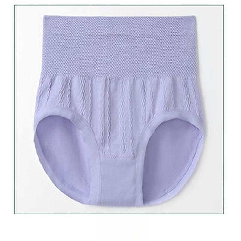 1Pc High-Waisted, Tummy-Control, Hip-Lifting, Shaping Cotton Briefs, Plus Size, Seamless Women's Underwear
