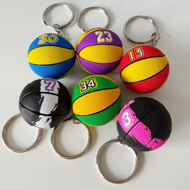Curry Basketball Keychain Car Key Ring Star Fan Key Chain Ball Bag for Men Boy Car Keyring Lover Trinket Gifts Toys Accessories