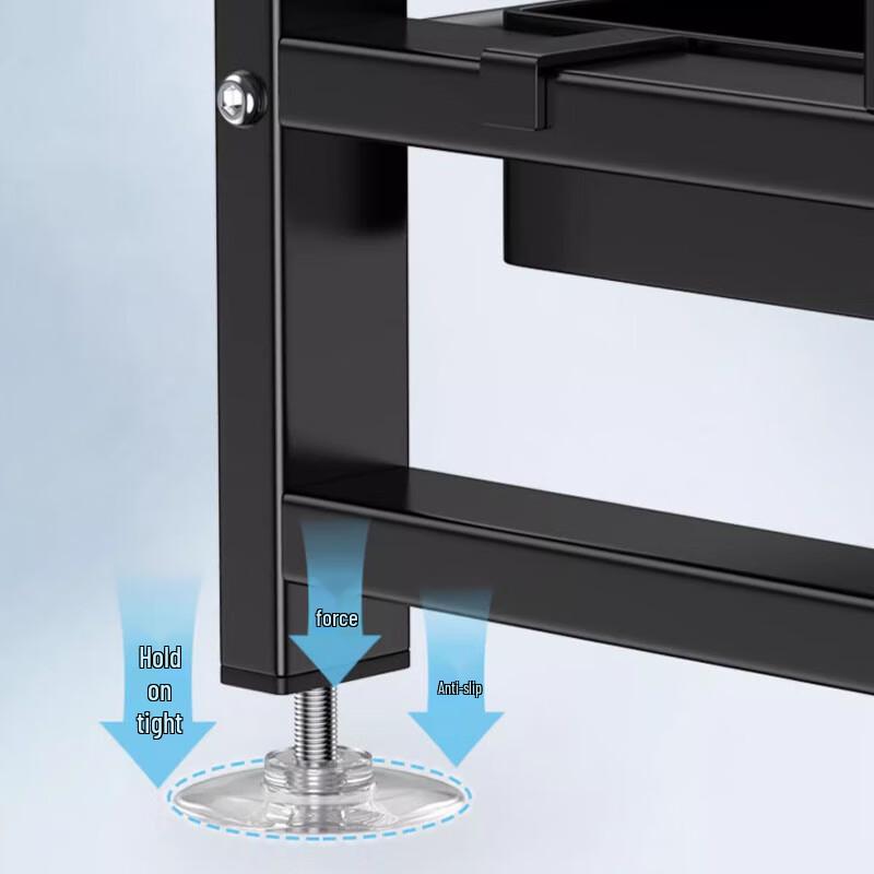 Beifu Black Diamond Expandable Double-Layer Sink Dish Drying Rack