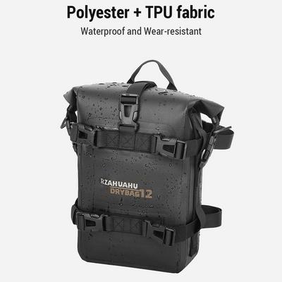 Bolsas para motocicleta multifuncional à prova d'água de grande capacidade Bolsa lateral para poste de guarda de motocicleta 4L