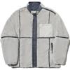 Li Ning X Keh Forme Collaboration Trendy Sports Series Comfortable Casual Simple Zipper Loose Jacket Unisex Jacket Light-Gray AFDUD43-2