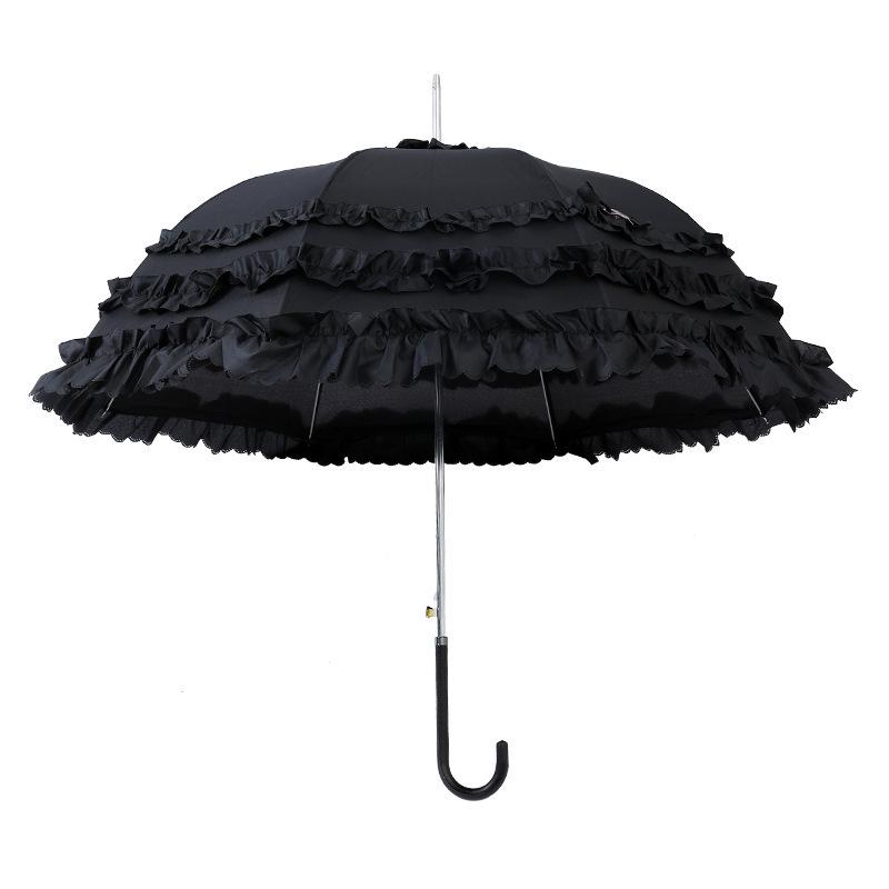 Lolita Princess Retro Lace Sun Protection Cosplay Parasol for Women