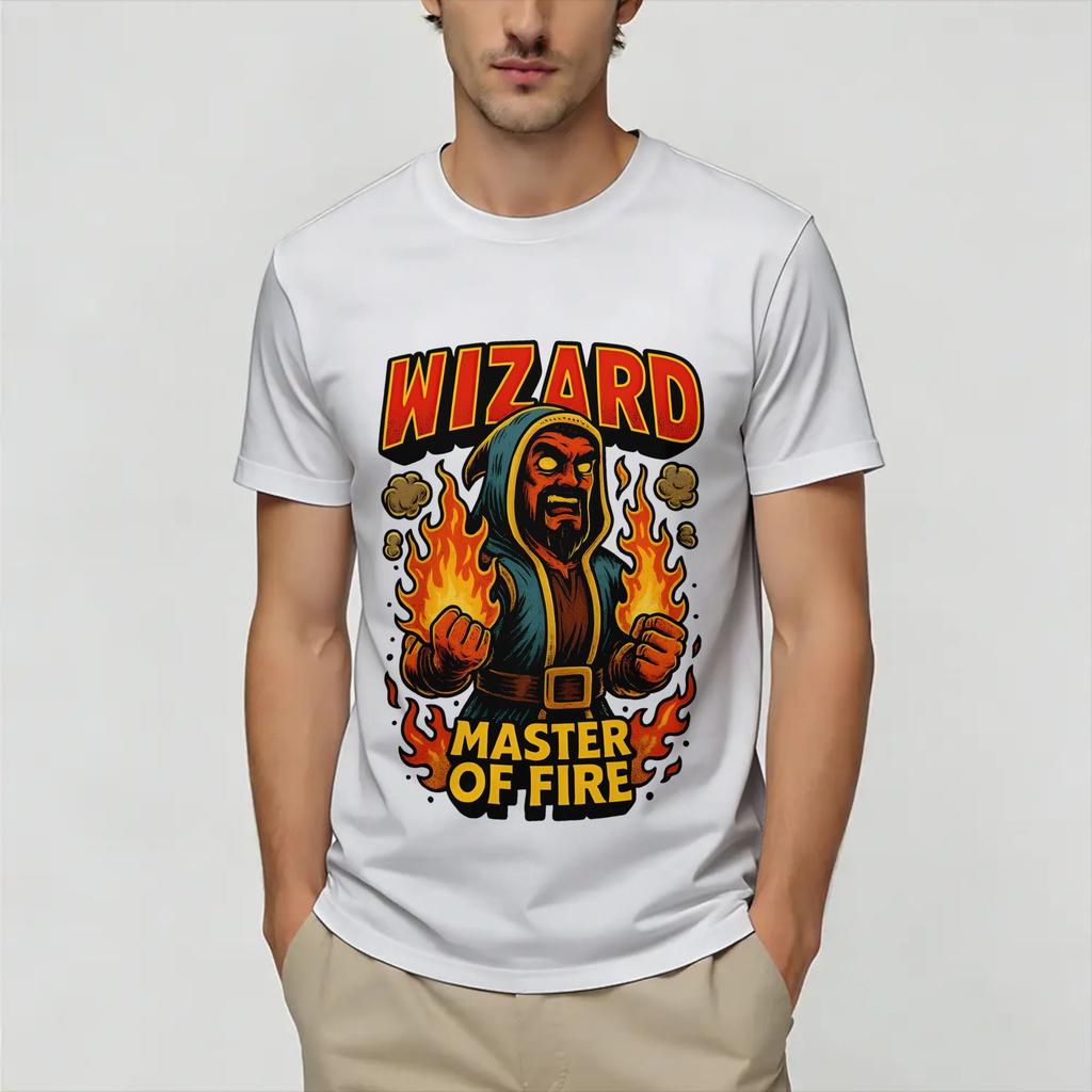 Clashes Royaleds Camiseta 100% Algodón para Hombre Playa Vintage Camisetas Cómoda Harajuku Camiseta Ropa Casual Oversize