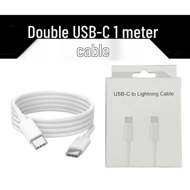 PD100W Dual Type-C Fast Charging Cable for iPhone 15 & Huawei Tablets 20W Type-C 1m