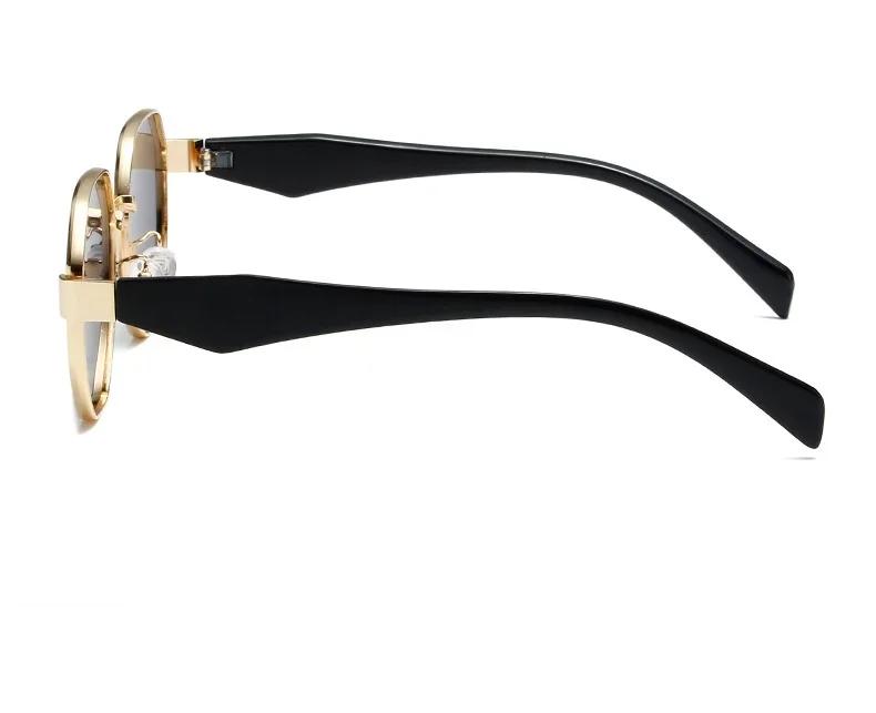 New Retro Sunglasses Women Fashion Polygonal Metal Frame Sunglasses Men Luxury Brand Designer Decorative Sun Glasses - Uv400