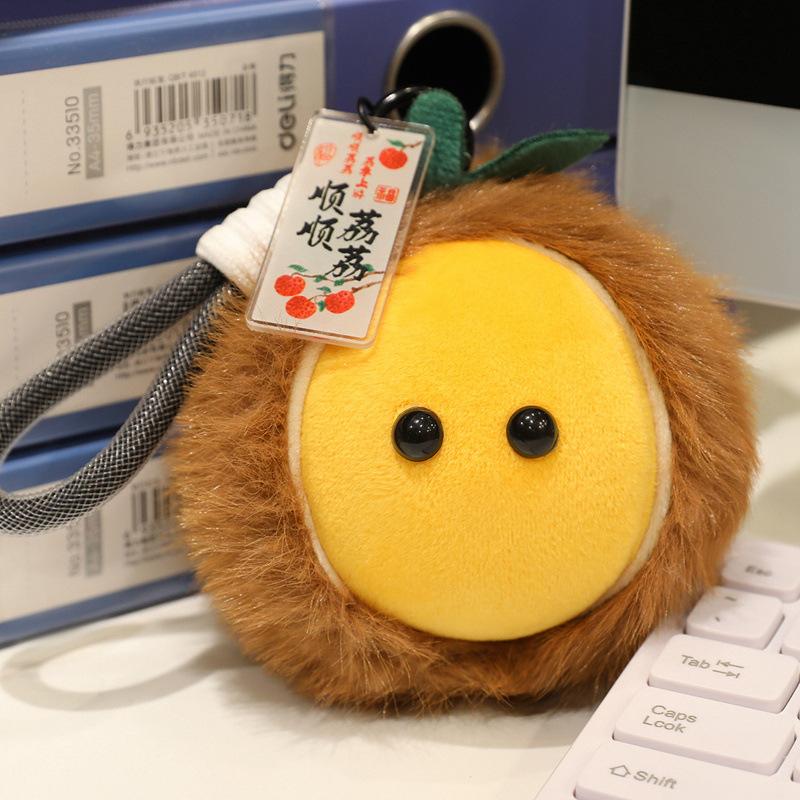 Niedliche Fruchtserie Plüschpuppe Wassermelone Plüschtier Durian Puppe Mädchen Taschenanhänger Puppe Geschenk