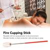 2PCS Fire Cupping Stick Stainless Steel Fire Cupping Ignition Rod Reusable Heat Resistant Traditional Cotton Head for Home