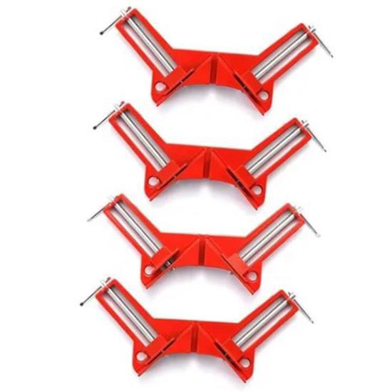 4 PCS 90 Degrees Right Angle Clamp Reinforced DIY Glass Fish Tank Quick Fixing Clip Woodworking Picture Frame Clamp 