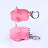 Cute Pig Style Keychain Led Light Sound Key Chain Keyring Car Bag Pendant Decoration Gift