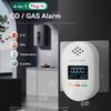 Small Wall Mounted Air Quality Analyzers Detecting Combustible Gas CO Temperature Moisture 105mm Long for Indoor Safety