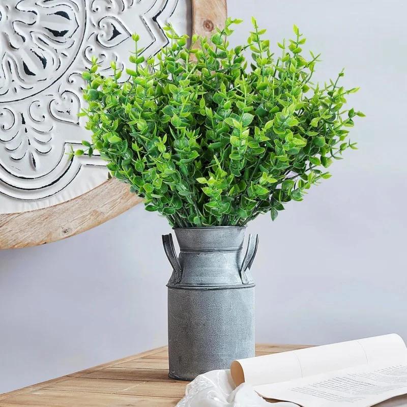 Sztuczne Rośliny Trawa Symulacyjna Plastikowe Paprocie Zielone Liście Sztuczna Roślina Kwiatowa Dekoracja Ślubna Domowa Dekoracje Stołu