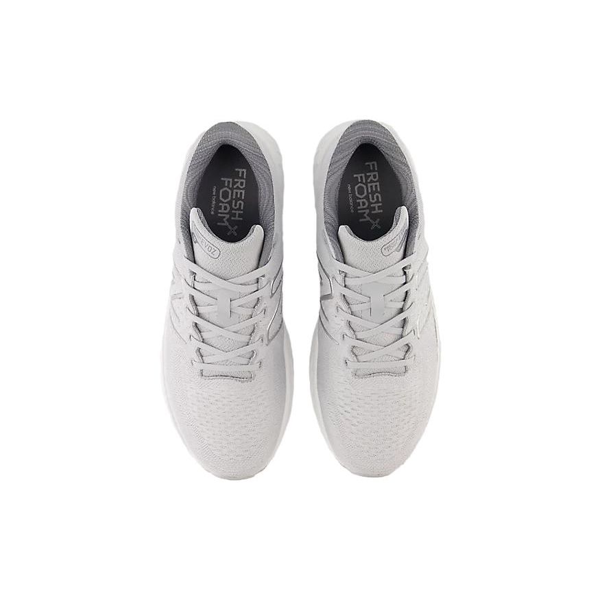 New Balance Fresh Foam X EVOZ V3 Weich Bequem Mesh Low-Top Marathon Laufschuhe Herren Sneaker Grau Weiß MEVOZLG3