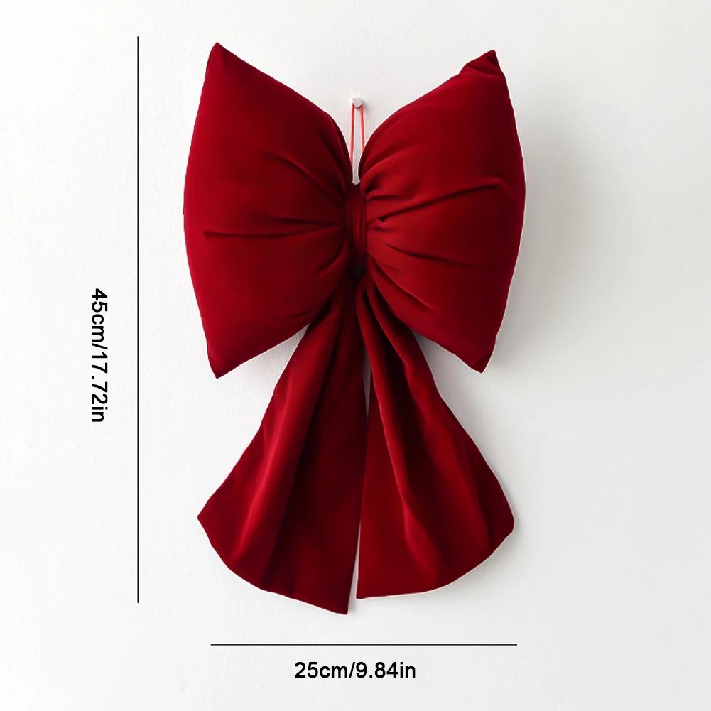 New Year Bow Decoration Christmas Ornament Hanging Bow Pendants Xmas Tree Christmas Tree Decorations