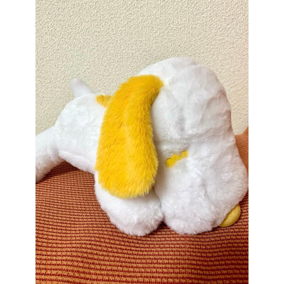 Snoopy Lying Cute BIG Plush Toy ~Lemon Yellow~