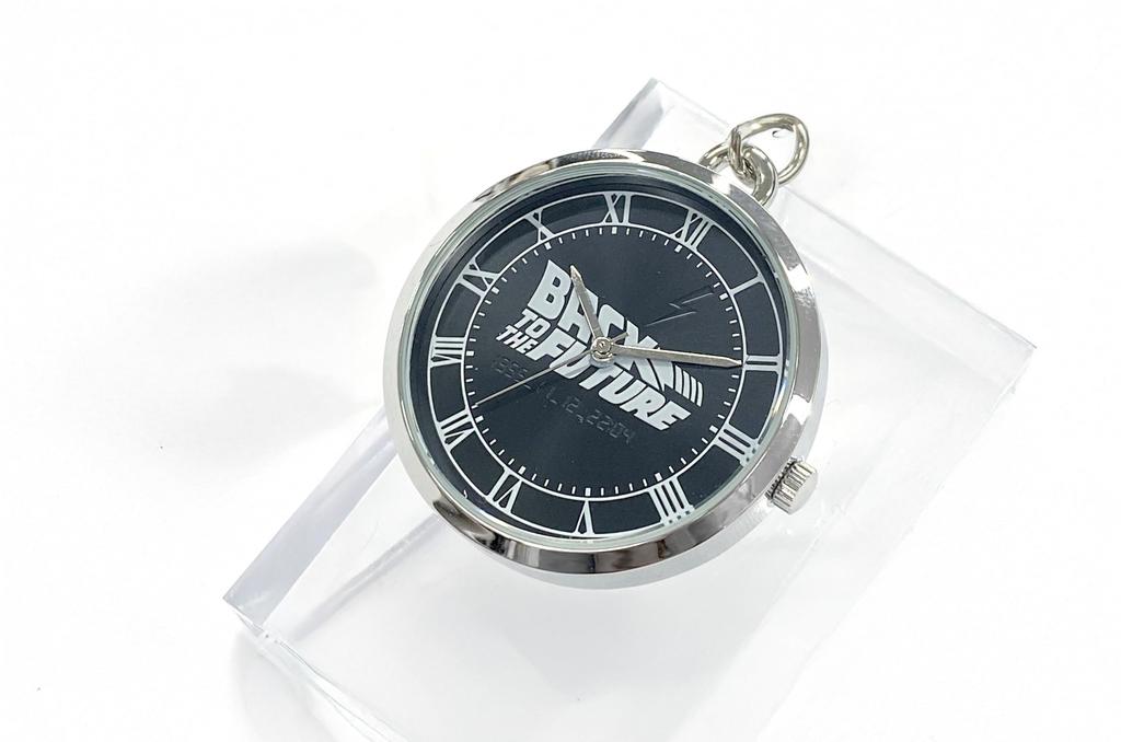 FIELD WORK Back to the Future Official Keychain Logo silverblack SBK BTF002-2