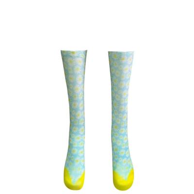 Romantic Tiger Daisy Crew Stockings