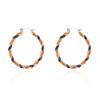Popular Halloween earrings series, dripping pumpkin ghost black orange twisted earrings female, niche design sense