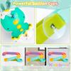 Toddlers DIY Track With Balls For Bathtub Pool Interactive Gift Assemble Track Dinosaur Egg Water Shower Toy With Water Spray