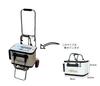 Steel Carry Cart XL Folding Compact Outdoor with Rubber Band Load Capacity 30kg Trolley Shopping Cart Hand Carry Carry Cart GE-517