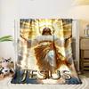 Jesus Cloud Radiant Blanket  Printed Blanket for Living Room Bed Couch lunch break Soft Cozy Blanket for Friend's festival Gift