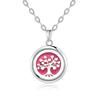 New Tree Of Life Aromatherapy Necklace Stainless Steel Essential Oil Diffuser Amulet Perfume Locket Pendant Women Jewelry Gift
