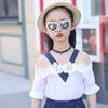 Kids Baby Girls Lace T-shirt Tops Pants Shorts Summer Outfits Clothes