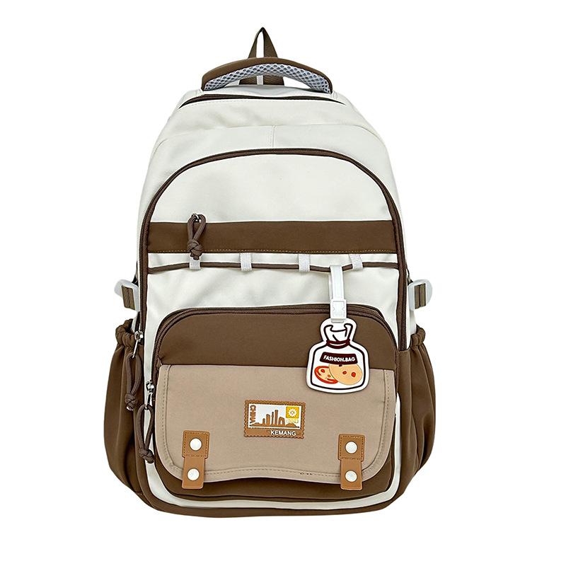 Casual And Fashionable Large-Capacity Backpack, Lightweight Burden Reduction, Junior High School And Senior High School Students Backpack