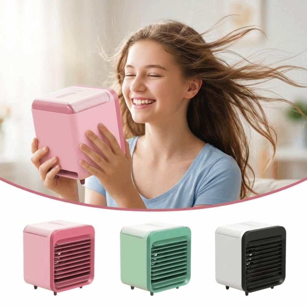 Three Speeds Portable Misting Fan Low Noise Desktop Fan Portable Cooling Fan  Bedside Cooling